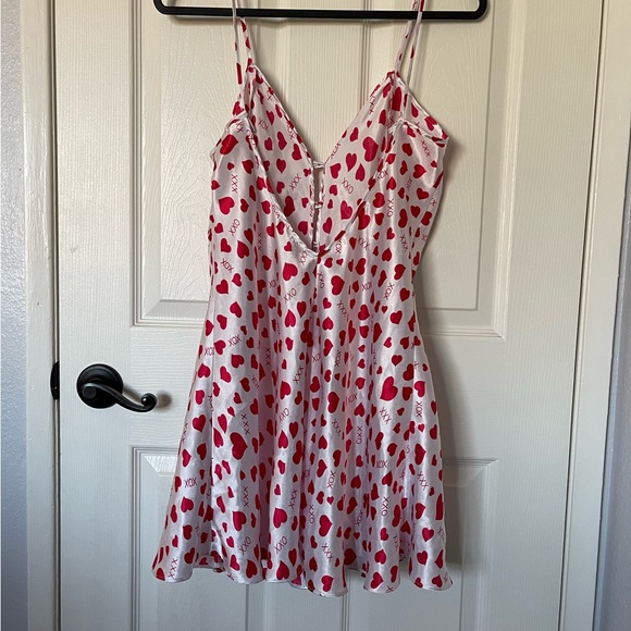 LA Intimates Vintage Y2K red hearts fairy slip dress - Picture 4 of 4